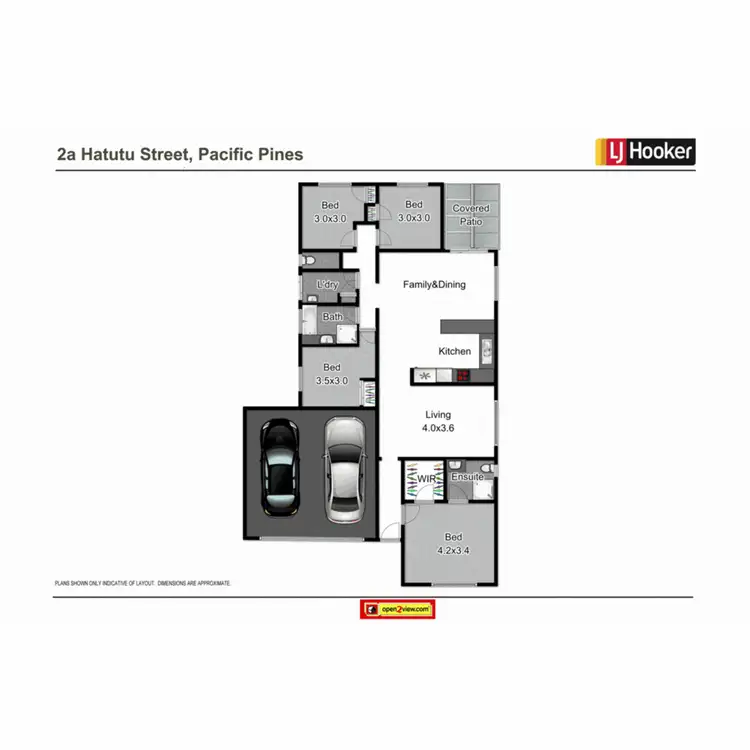 Floorplan of Homely house listing, 2A Hatutu Street, Pacific Pines QLD 4211