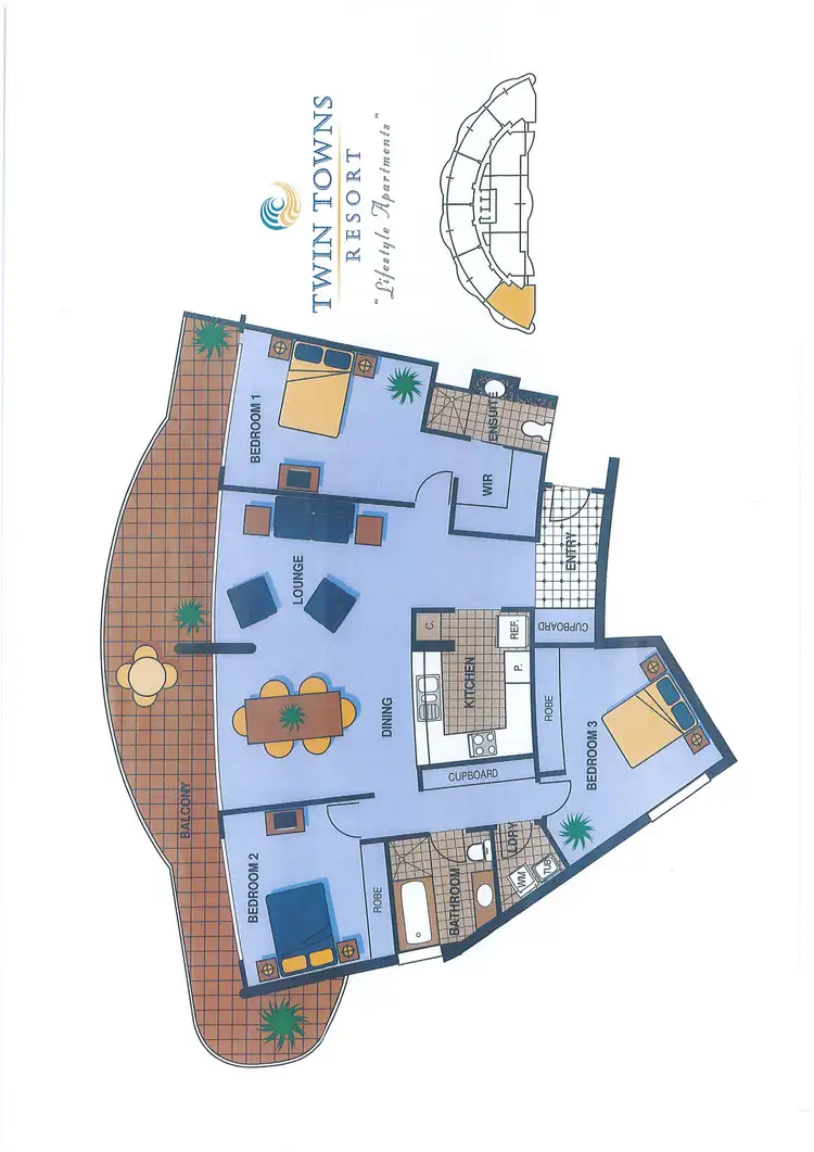 Floorplan of Homely apartment listing, 903/2-4 Stuart Street, Tweed Heads NSW 2485