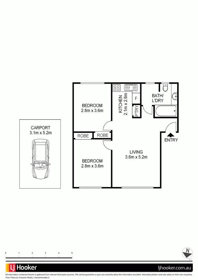 Floorplan of Homely unit listing, 11/7 Young Street, Queanbeyan NSW 2620