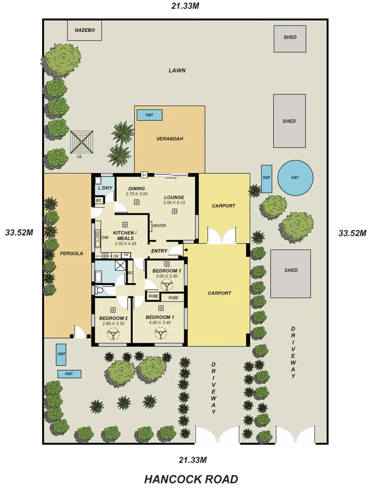 Floorplan of Homely house listing, 372 Hancock Road, Surrey Downs SA 5126
