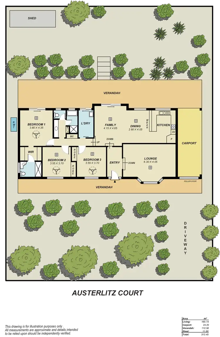 Floorplan of Homely house listing, 19 Austerlitz Court, Greenwith SA 5125