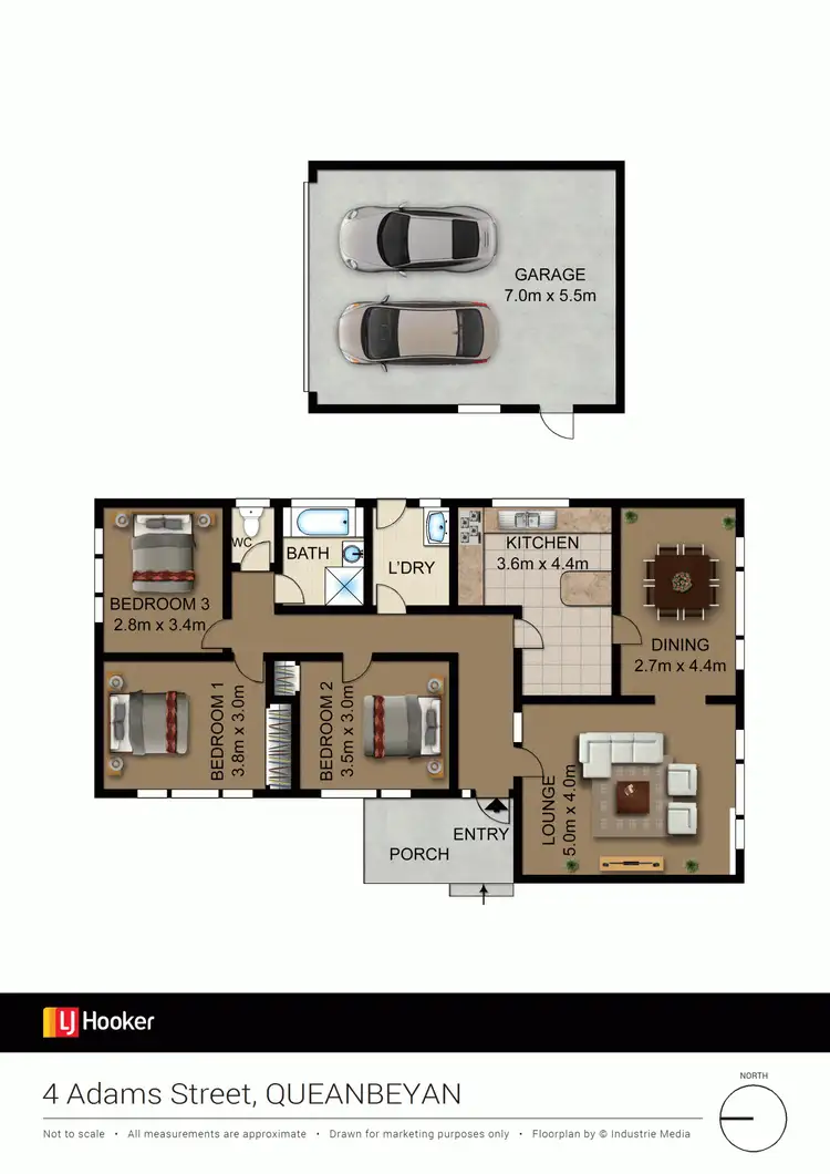 Floorplan of Homely house listing, 4 Adams Street, Queanbeyan NSW 2620