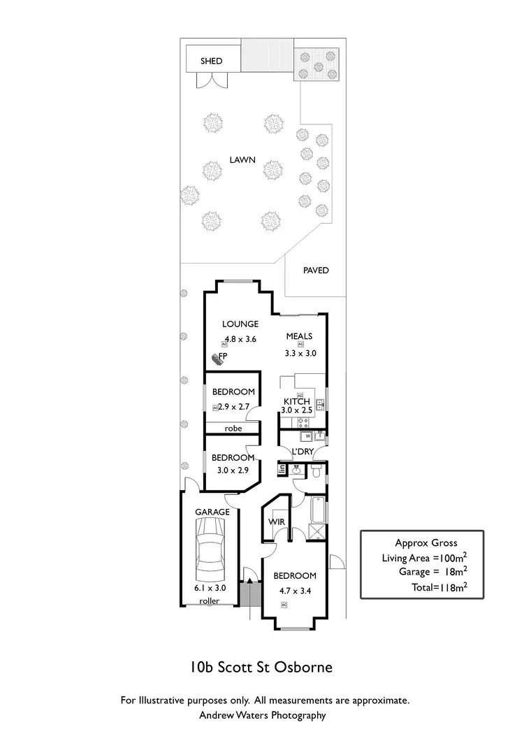 Floorplan of Homely house listing, 10b Scott Street, Osborne SA 5017