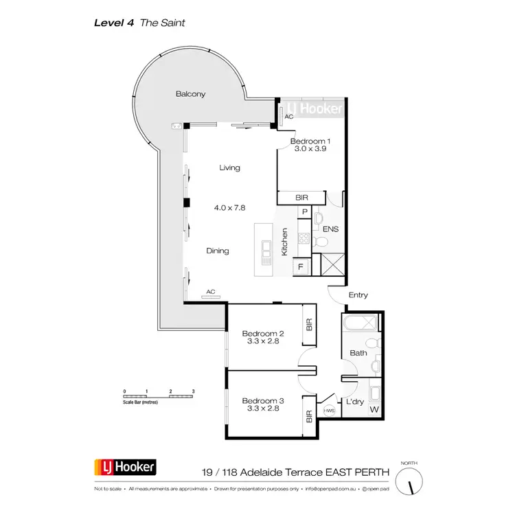 Floorplan of Homely apartment listing, 19/118 Adelaide Terrace, East Perth WA 6004
