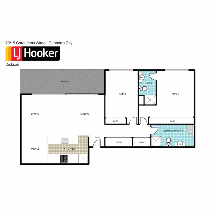 Floorplan of Homely apartment listing, 70/15 Coranderrk Street, City ACT 2601