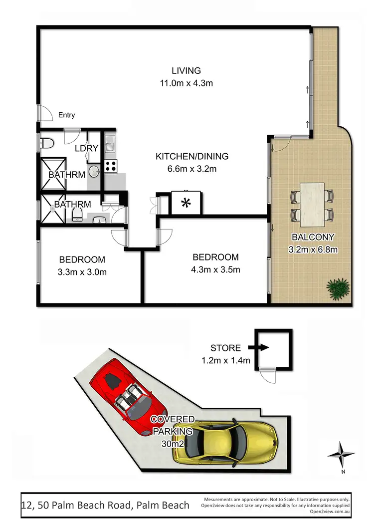 Floorplan of Homely unit listing, 12/50 Palm Beach Road, Palm Beach NSW 2108