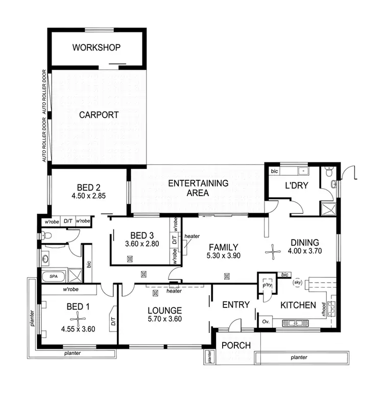 Floorplan of Homely house listing, 1 Old Drive, Novar Gardens SA 5040