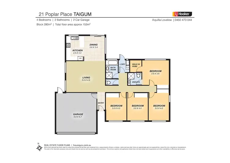 Floorplan of Homely house listing, 21 Poplar Place, Taigum QLD 4018