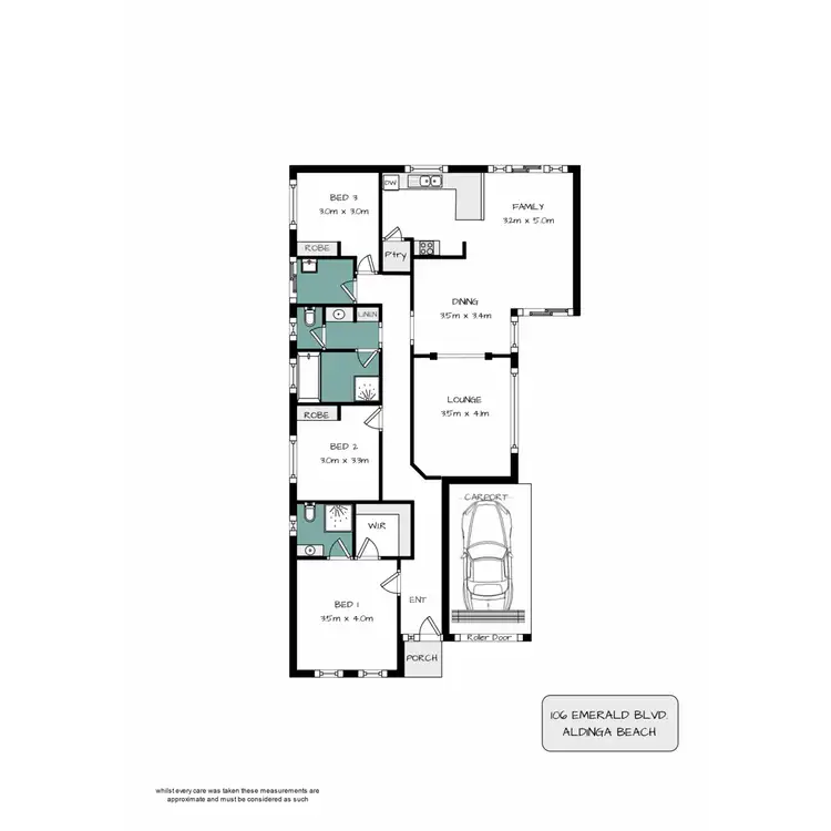 Floorplan of Homely house listing, 106 Emerald Boulevard, Aldinga Beach SA 5173