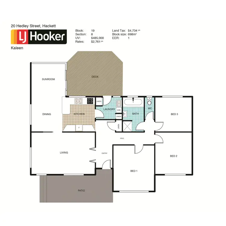 Floorplan of Homely house listing, 20 Hedley Street, Hackett ACT 2602
