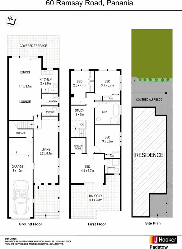 Floorplan of Homely semi-detached listing, 60 Ramsay Road, Panania NSW 2213