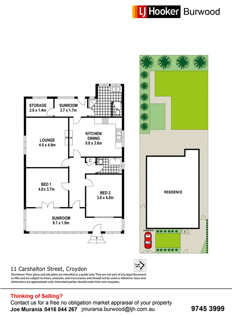 Floorplan of Homely house listing, 11 Carshalton Street, Croydon NSW 2132