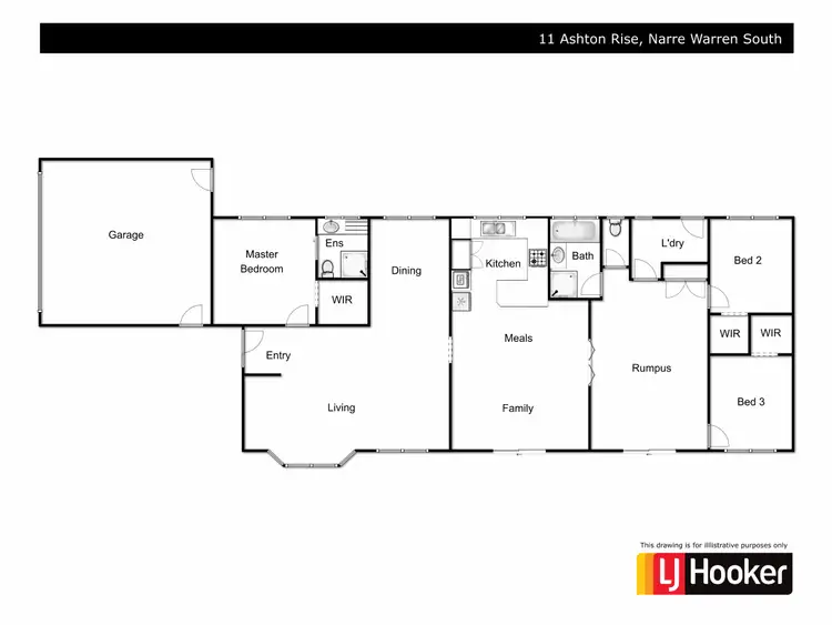 Floorplan of Homely house listing, 11 Ashton Rise, Narre Warren South VIC 3805