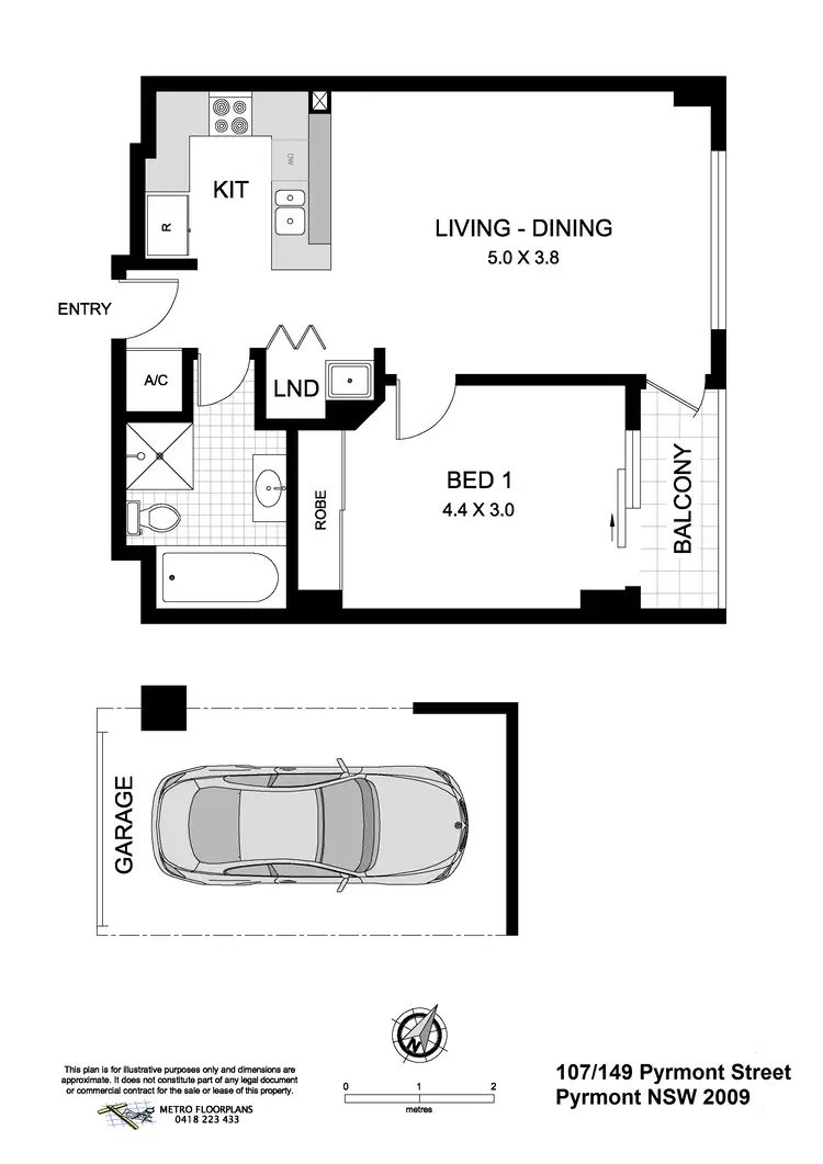 Floorplan of Homely apartment listing, 107/149 Pyrmont Street, Pyrmont NSW 2009