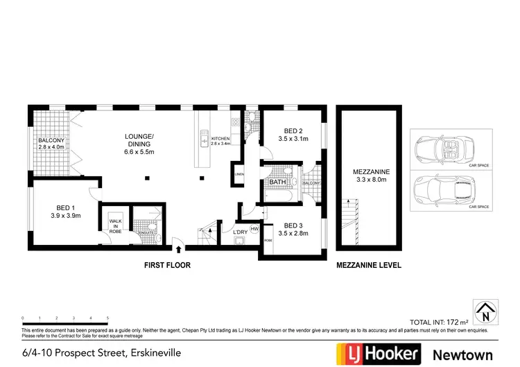 Floorplan of Homely apartment listing, 6/4-10 Prospect Street, Erskineville NSW 2043
