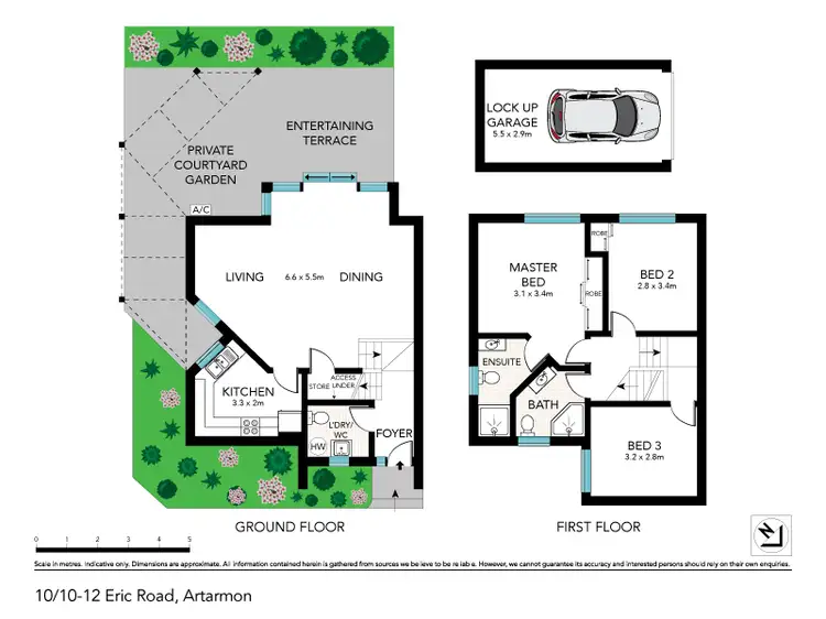Floorplan of Homely townhouse listing, 10/10-12 Eric Road, Artarmon NSW 2064