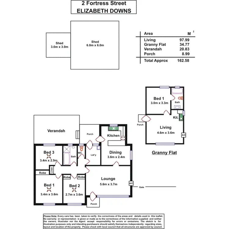Floorplan of Homely house listing, 2 Fortress Street, Elizabeth Downs SA 5113