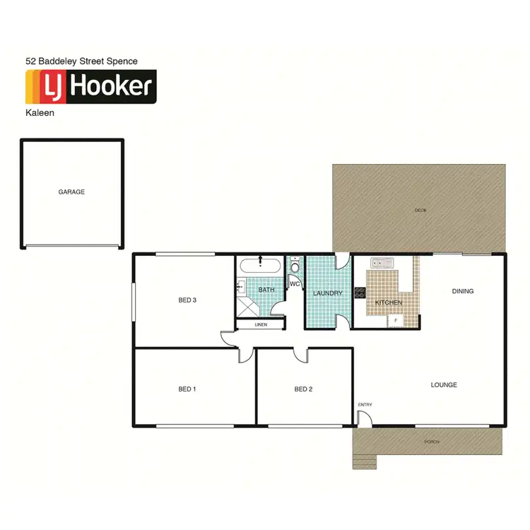 Floorplan of Homely house listing, 52 Baddeley Crescent, Spence ACT 2615