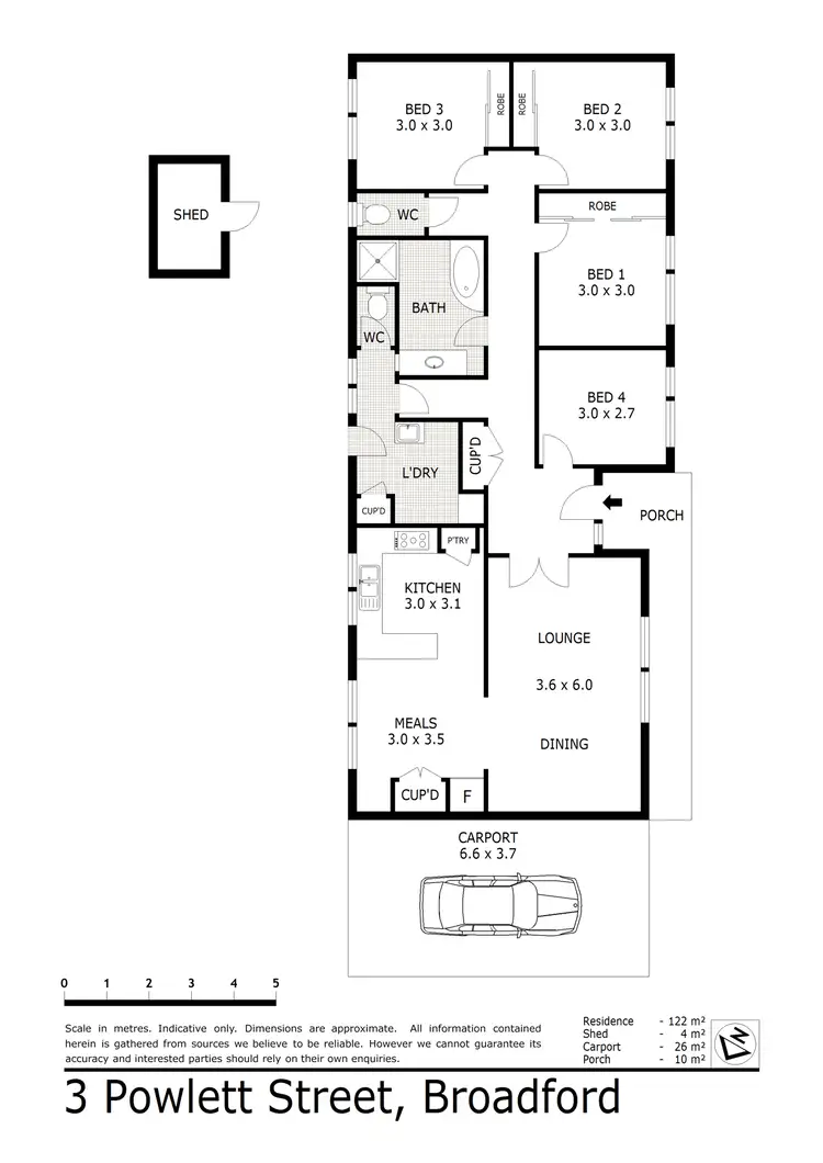 Floorplan of Homely house listing, 3 Powlett Street, Broadford VIC 3658