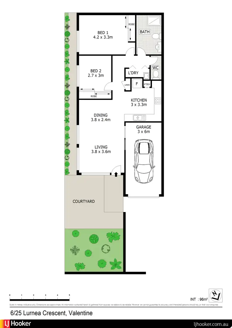 Floorplan of Homely unit listing, 6/25-27 Lurnea Crescent, Valentine NSW 2280