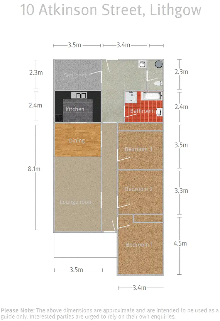 Floorplan of Homely house listing, 10 Atkinson Street, Lithgow NSW 2790
