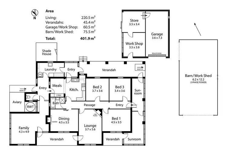Floorplan of Homely house listing, 5 High Street, Kersbrook SA 5231