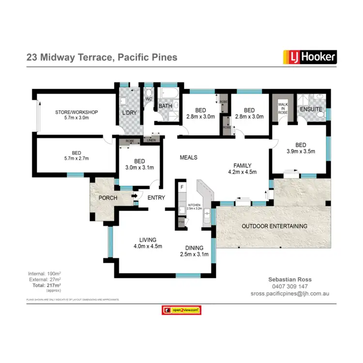 Floorplan of Homely house listing, 23 Midway Terrace, Pacific Pines QLD 4211