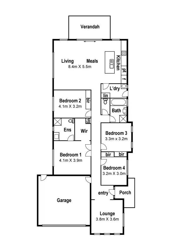 Floorplan of Homely house listing, 2 Craigmoor Crescent, Mernda VIC 3754