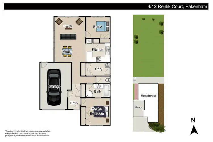 Floorplan of Homely unit listing, 4/12 Renlik Court, Pakenham VIC 3810