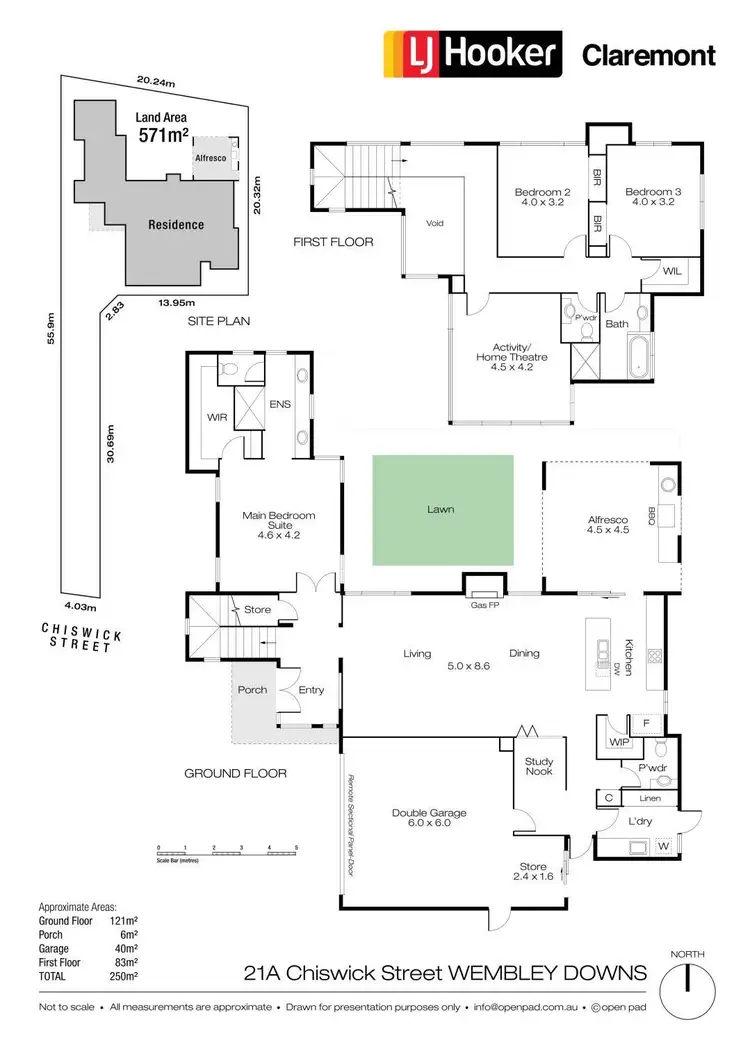 Floorplan of Homely house listing, 21A Chiswick Street, Wembley Downs WA 6019