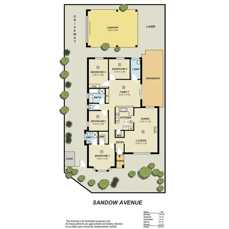 Floorplan of Homely house listing, 9 Sandow Avenue, Pooraka SA 5095
