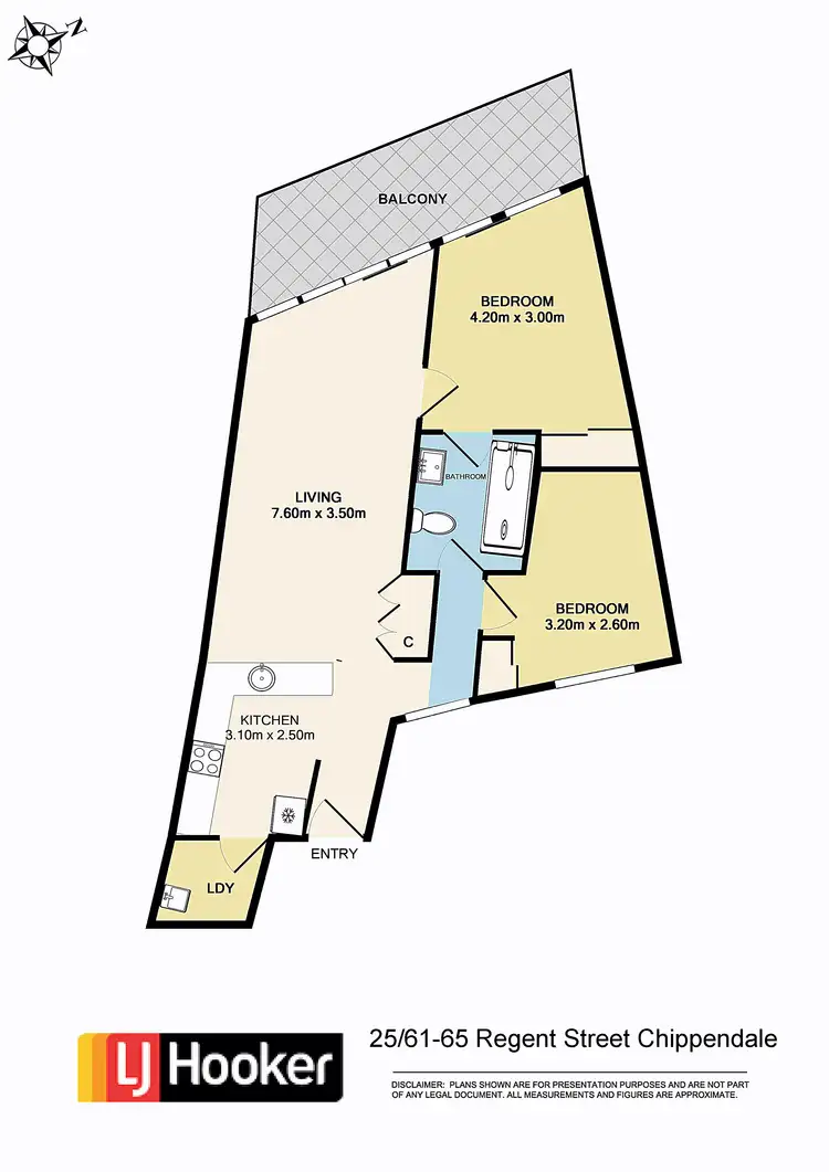 Floorplan of Homely unit listing, Unit 25/61-65 Regent Street, Chippendale NSW 2008
