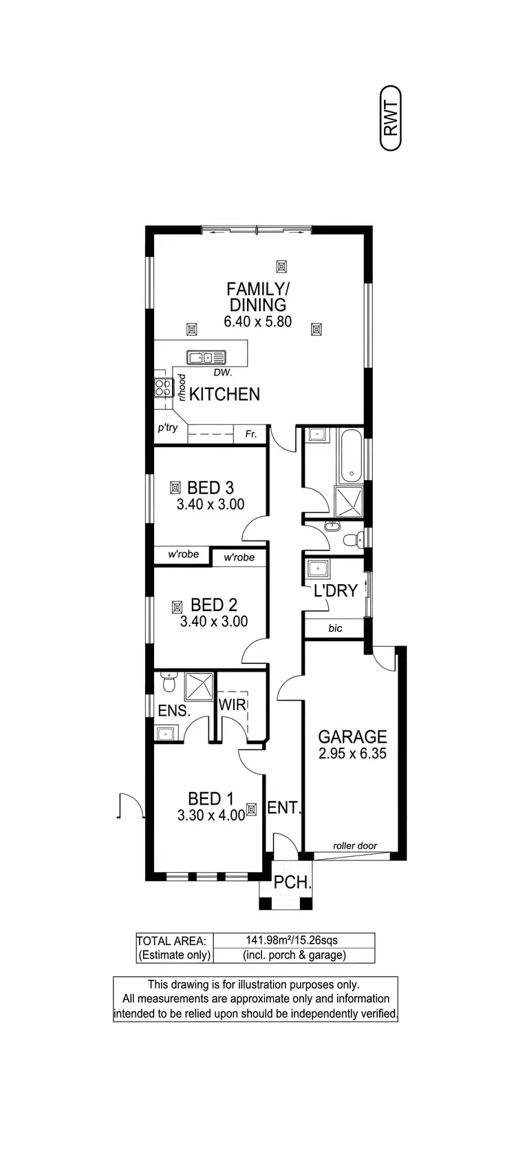 Floorplan of Homely house listing, 54B Wicks Avenue, Campbelltown SA 5074
