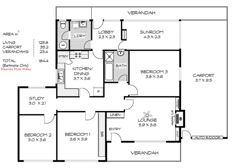 Floorplan of Homely house listing, 20 Greenhills Road, Victor Harbor SA 5211