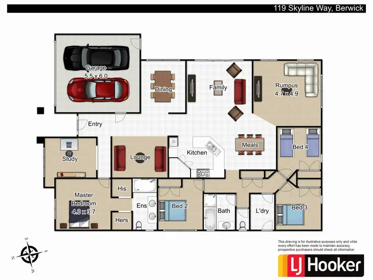 Floorplan of Homely house listing, 119 Skyline Way, Berwick VIC 3806