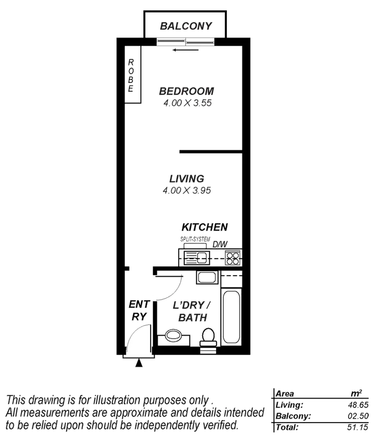 Floorplan of Homely apartment listing, 11/81-91 Melbourne Street, North Adelaide SA 5006