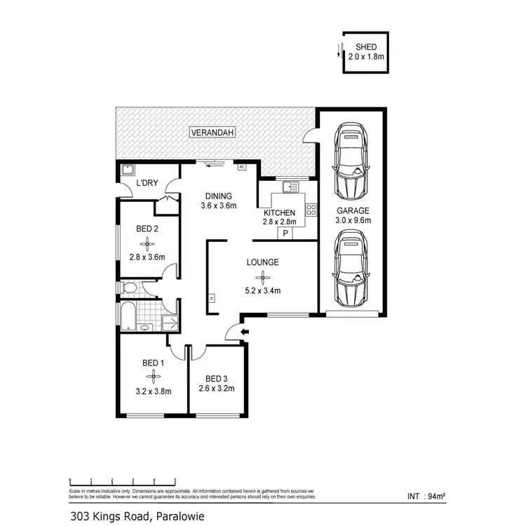 Floorplan of Homely house listing, 303 Kings Road, Paralowie SA 5108