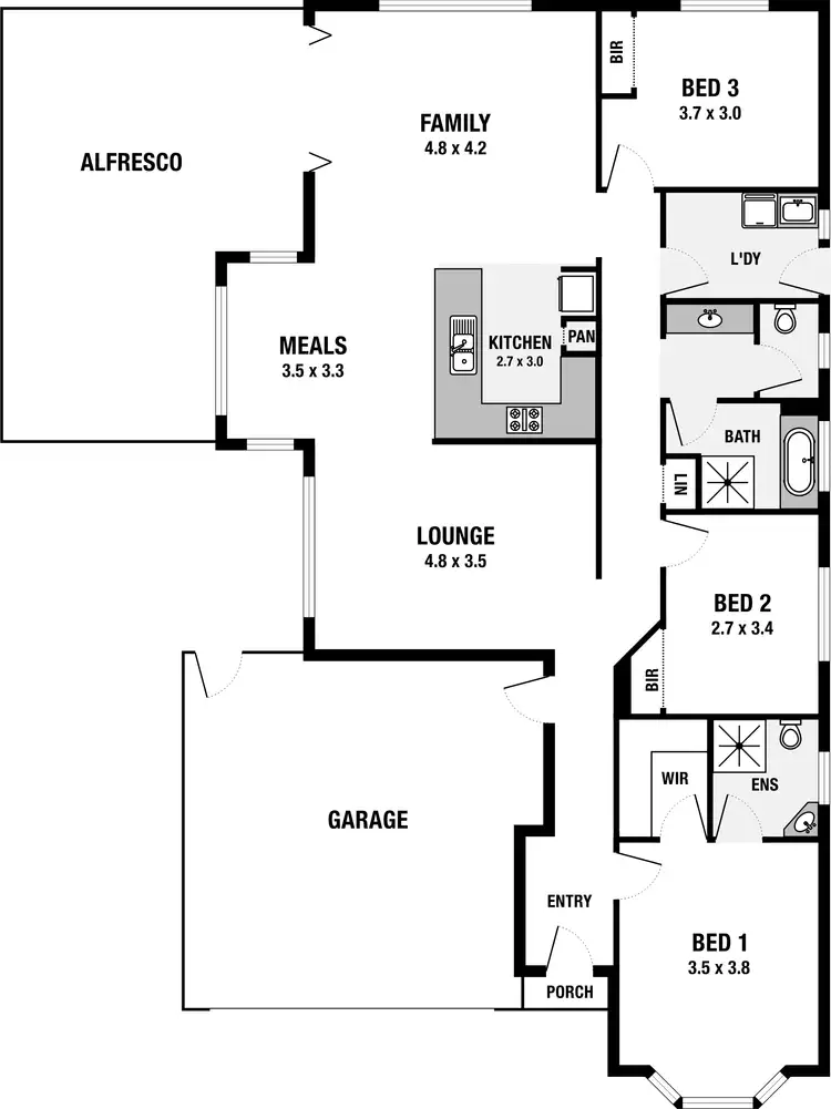 Floorplan of Homely house listing, 6 Cobalt Place, Aldinga Beach SA 5173