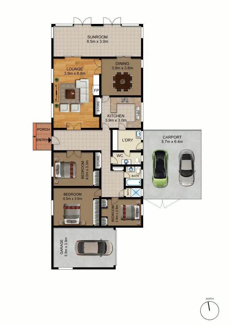 Floorplan of Homely house listing, 24 Irwin Street, Yarralumla ACT 2600