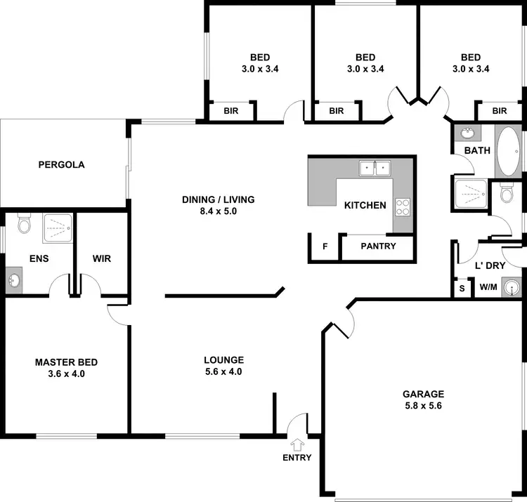Floorplan of Homely house listing, 12 Nambung Place, Parkinson QLD 4115
