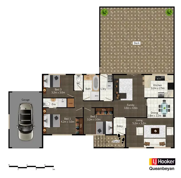 Floorplan of Homely house listing, 57 Candlebark Road, Queanbeyan NSW 2620