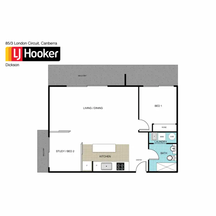 Floorplan of Homely apartment listing, 85/3 London Circuit, City ACT 2601