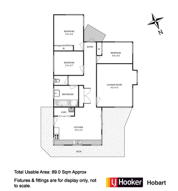 Floorplan of Homely house listing, 17 First Avenue, West Moonah TAS 7009