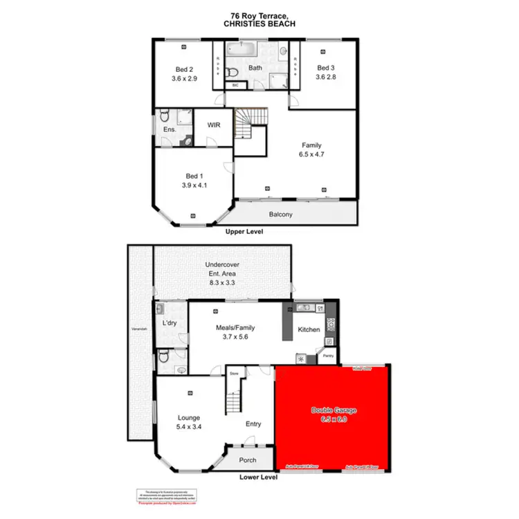 Floorplan of Homely house listing, 76 Roy Terrace, Christies Beach SA 5165