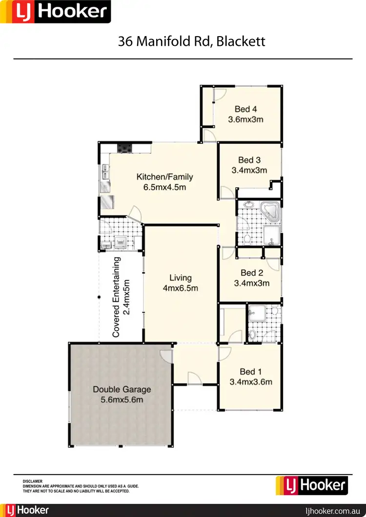 Floorplan of Homely house listing, 36 Manifold Road, Blackett NSW 2770