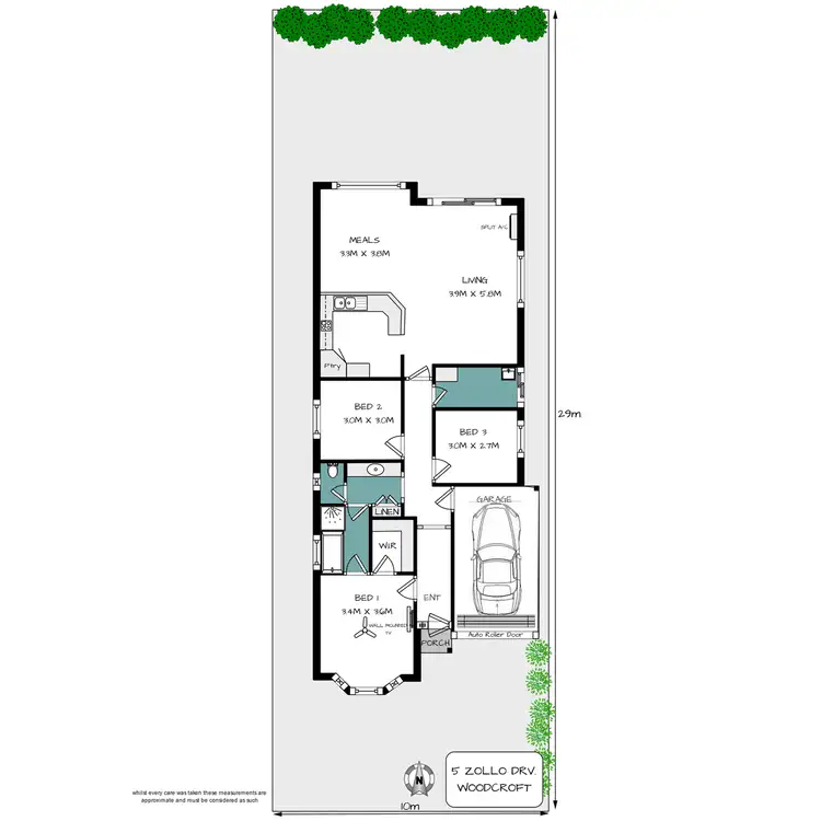 Floorplan of Homely house listing, 5 Zollo Drive, Woodcroft SA 5162
