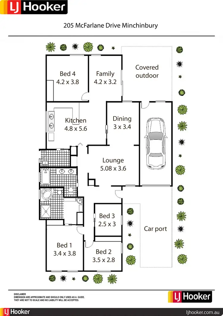 Floorplan of Homely house listing, 205 McFarlane Drive, Minchinbury NSW 2770