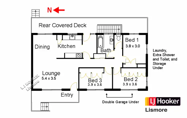 Floorplan of Homely house listing, 40 Phillip Street, Goonellabah NSW 2480