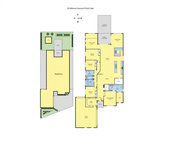 Floorplan of Homely house listing, 35 Hibiscus Crescent, Point Cook VIC 3030