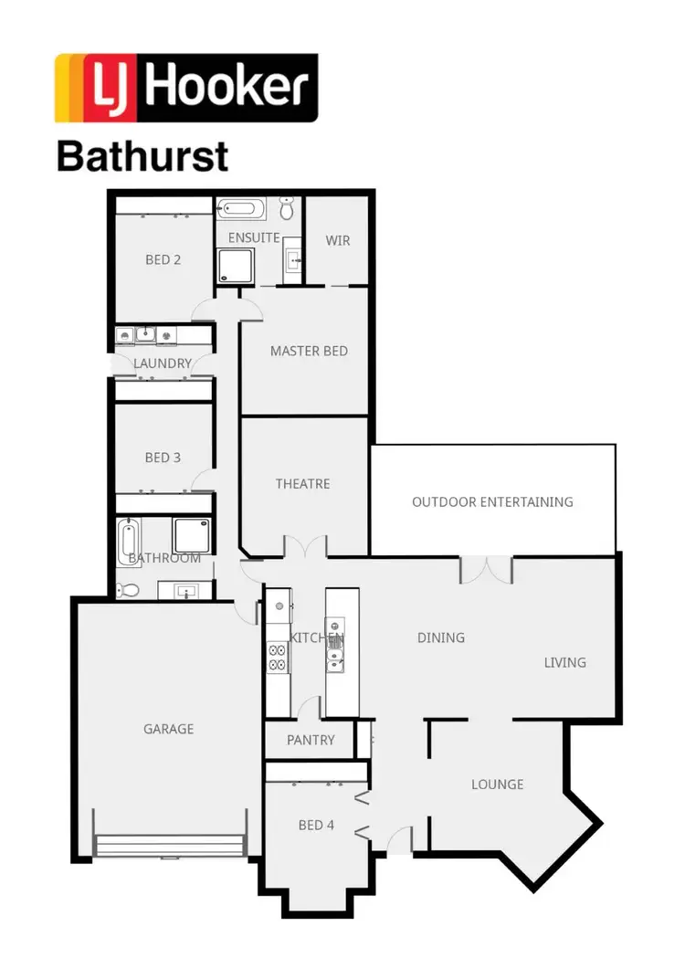 Floorplan of Homely house listing, 34 Darwin Drive, Llanarth NSW 2795